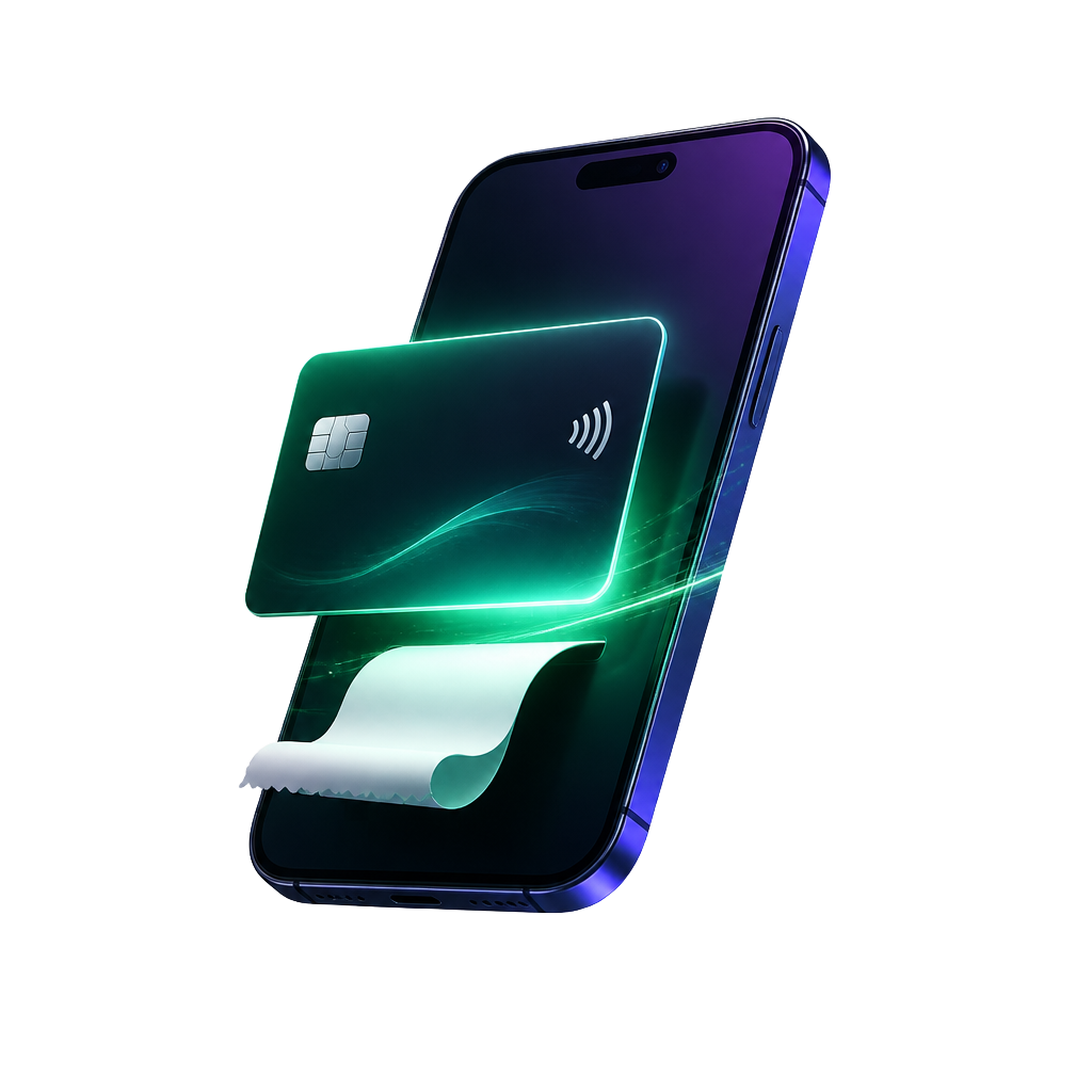 Floating phone and payment card